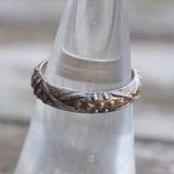 Vintage Sterling Floral Band 6