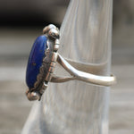 Vintage Sterling Lapis Ring 6.25