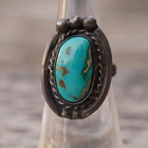 Vintage Sterling Turquoise Ring 5