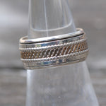 Vintage Sterling Silver Braided Band 7.5