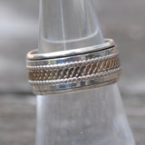 Vintage Sterling Silver Braided Band 7.5