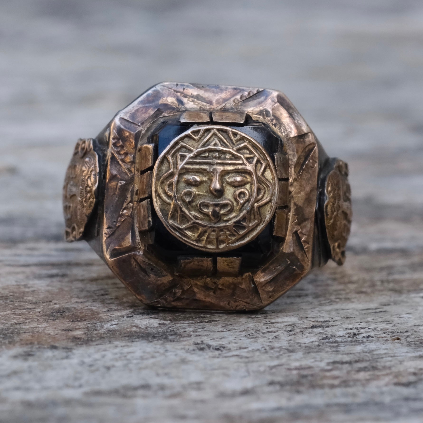 Vintage Mexican Biker Souvenir Ring 9