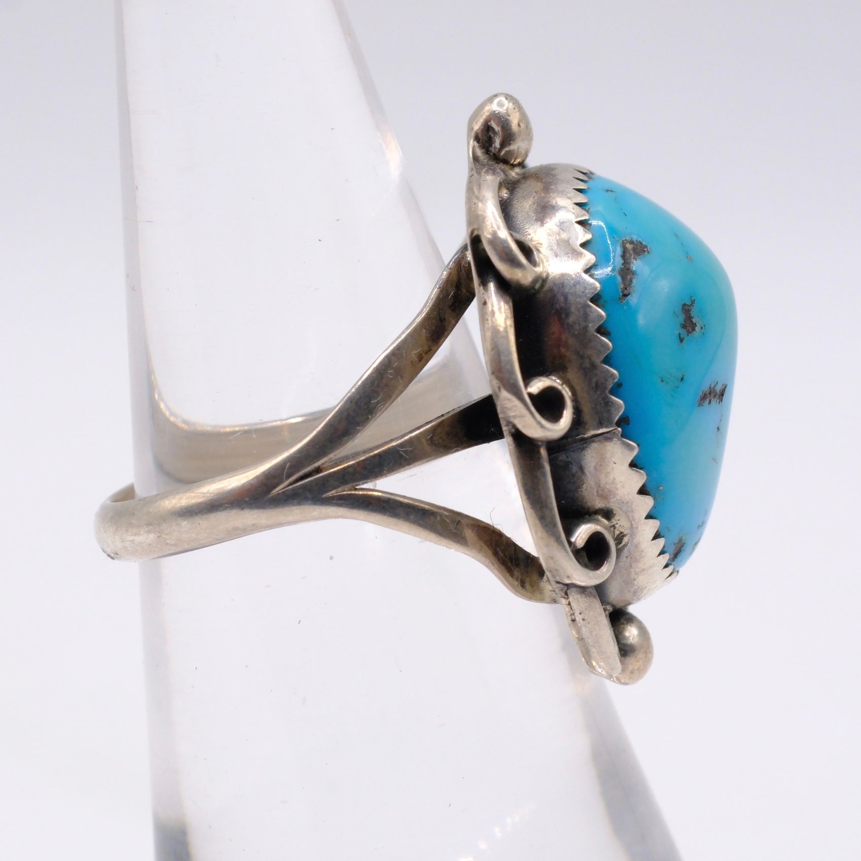 Vintage Sterling Turquoise Ring 6