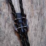 Vintage Sterling Multi Stone Inlay Thunderbird Bolo Tie