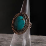 Vintage Sterling Turquoise Ring 5.75