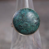 Vintage Sterling Chrysocolla Ring 6