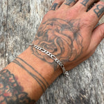 Vintage Sterling Figaro Chain Bracelet