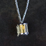 Vintage Sterling Shootin Dice Necklace