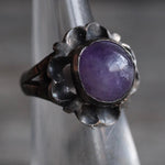 Vintage Sterling Amethyst Ring 3.75