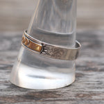 Vintage Sterling and 12K Gold Band 11.75