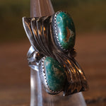 Vintage Sterling 2-Stone Turquoise Ring 6