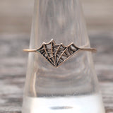 Vintage Sterling Spiderweb Band 9.5