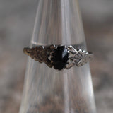 Vintage Sterling Onyx Band 6.25