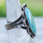 Vintage Sterling Turquoise Ring 5.75