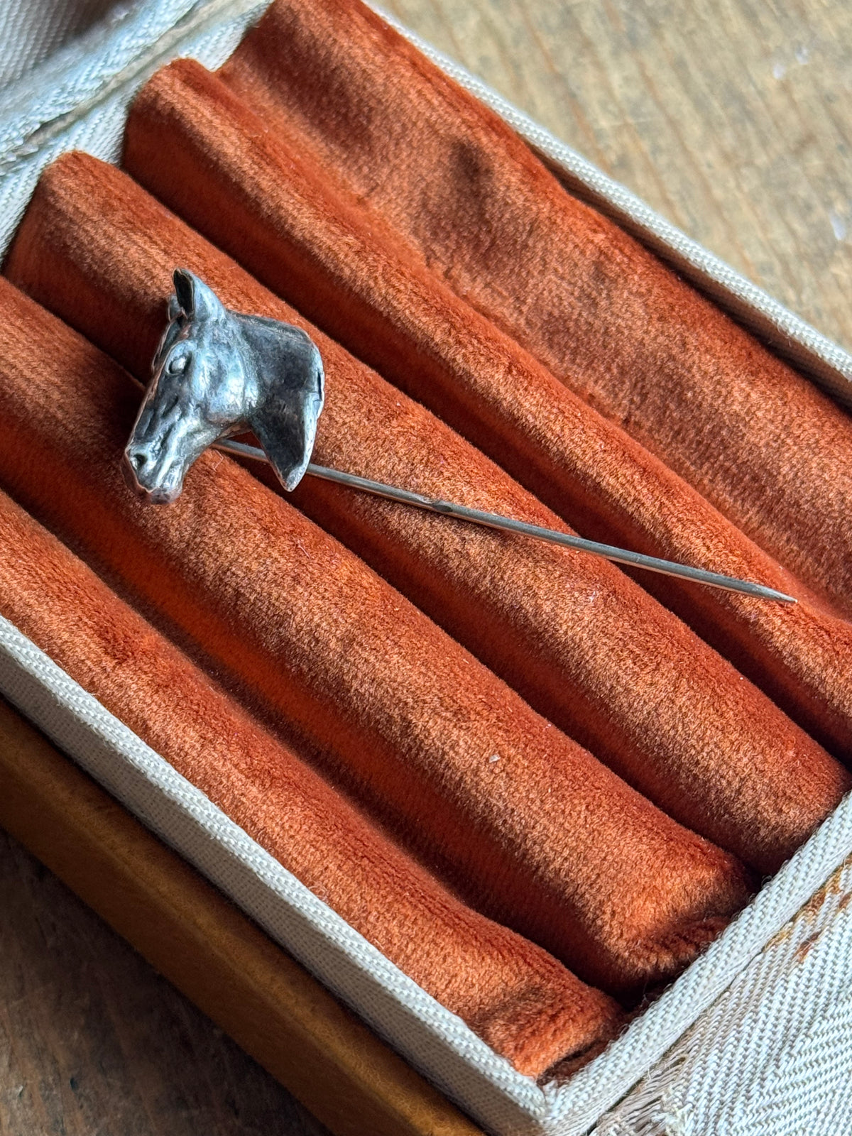 Vintage Sterling Silver Horse Hat Pin