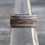 Vintage Sterling Silver Braided Band 6.5