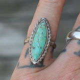 Vintage Sterling Turquoise Ring 6