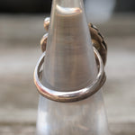 Vintage Sterling Turquoise Feather Ring 5.25