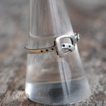 Vintage Sterling Silver Buckle Ring 9