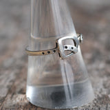 Vintage Sterling Silver Buckle Ring 9