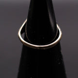 Vintage Sterling Red Glass and CZ Ring 3.75