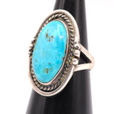 Vintage Sterling Turquoise Ring 6.5
