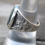 1980's Vintage Sterling Abalone Thunderbird Ring