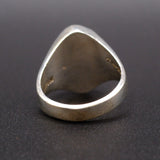 Vintage Sterling Multistone Inlay Ring 8.25