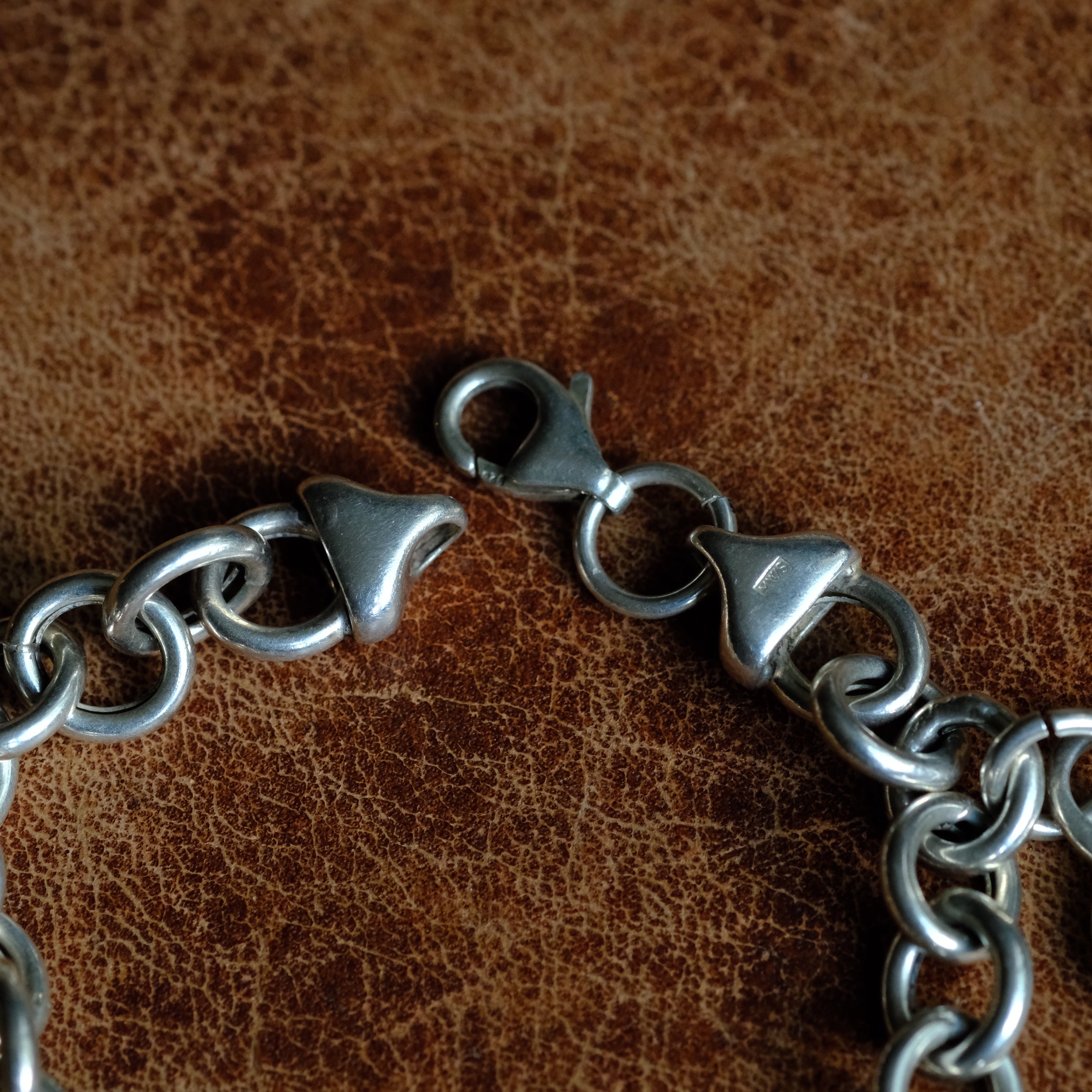 Vintage Sterling Silver Heart ID Bracelet