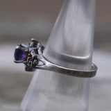 Vintage Sterling Amethyst Ring 7.25