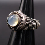 Vintage Sterling Moonstone Ring 7.5