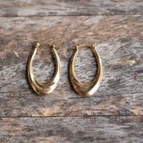 Vintage 14K Gold Hoop Earrings