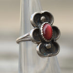 Vintage Sterling Tigers Eye Floral Ring 3