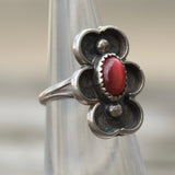 Vintage Sterling Tigers Eye Floral Ring 3