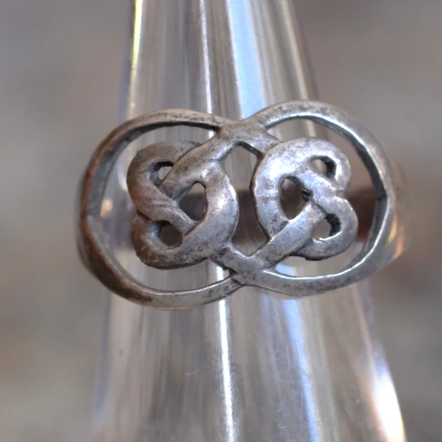 Vintage Sterling Celtic Knot Ring 6