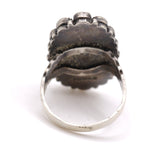 Vintage Sterling Turquoise Cluster Ring 6