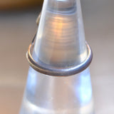 Vintage Sterling Opalite Inlay Ring 5.75