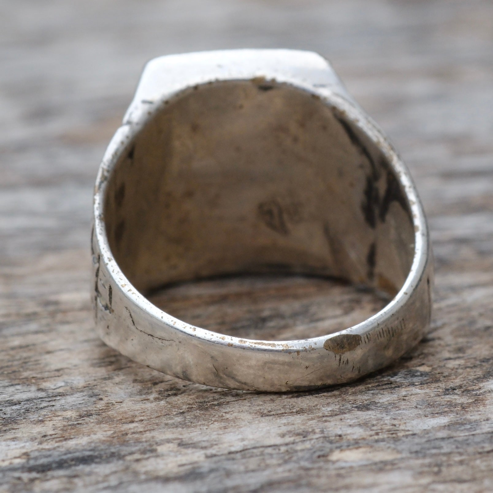 Vintage Sterling Turquoise and Coral Inlay Sunrise Ring 11