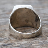 Vintage Sterling Turquoise and Coral Inlay Sunrise Ring 11