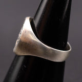 Vintage Sterling Silver Aztec Calendar Ring 7.75