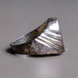 Vintage Sterling Lapis Signet Ring 11