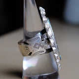 HUGE Sterling Silver Turquoise Thunderbird Ring 9