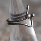 Vintage Sterling Modernist Ring 4