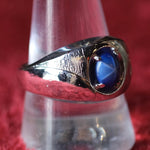 Vintage Plated Cats Eye Deco Ring 11.25