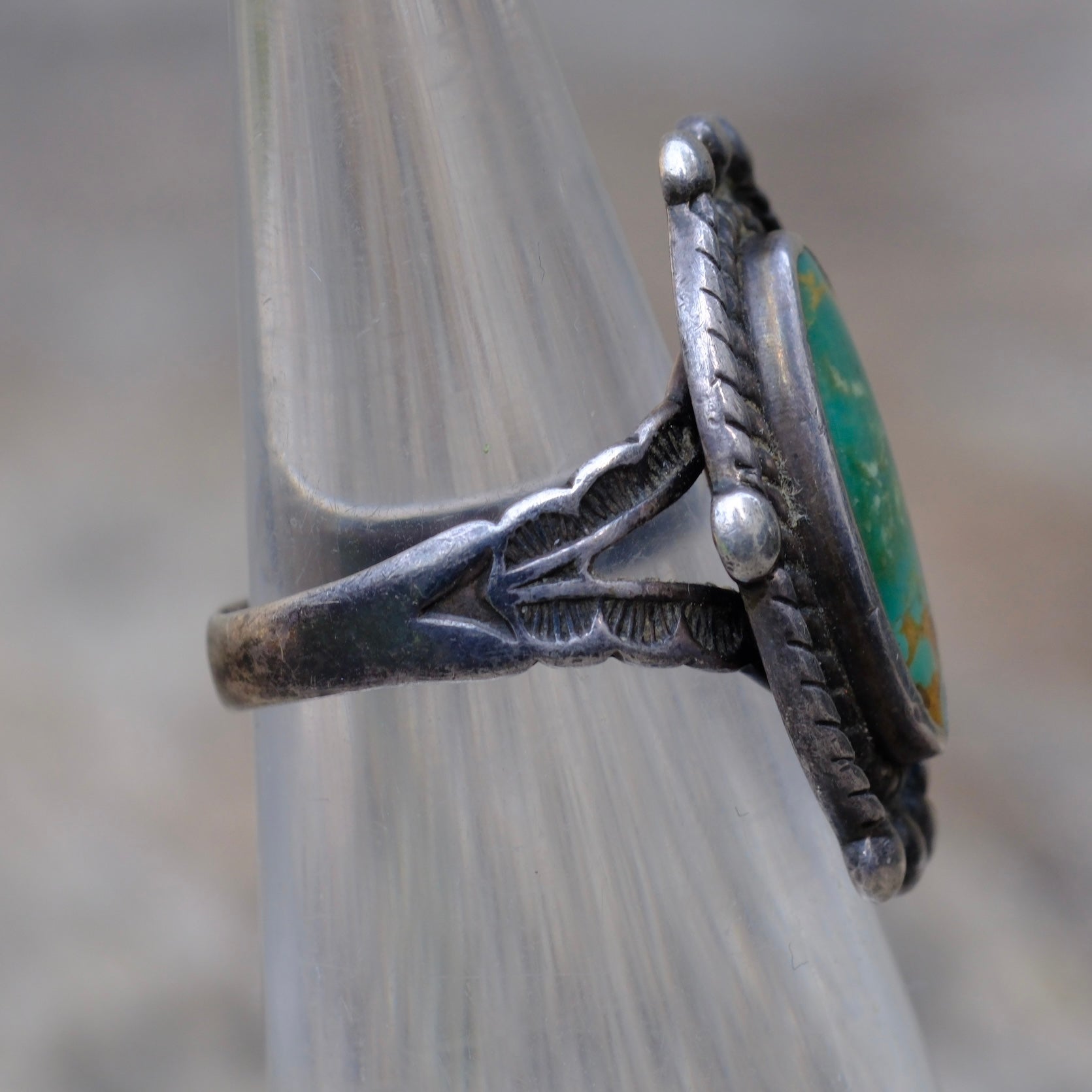 Vintage Sterling Turquoise Ring 4