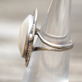 Vintage Sterling Mother Of Pearl Roper Ring 5