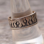 Vintage Sterling Silver Flame Ring 9.25