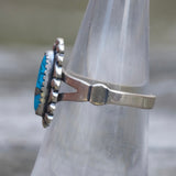 Vintage Sterling Turquoise Ring 5.75