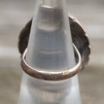 Vintage Sterling Turquoise Feather Ring 5.5