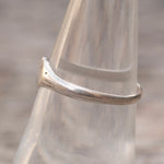 Vintage Sterling Silver Heart Band 6.75